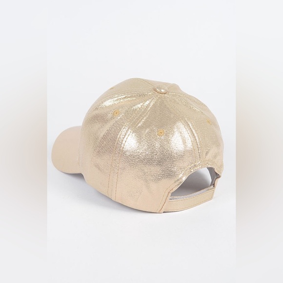 Gold One Size Fashion Cap - Picture 3 of 10
